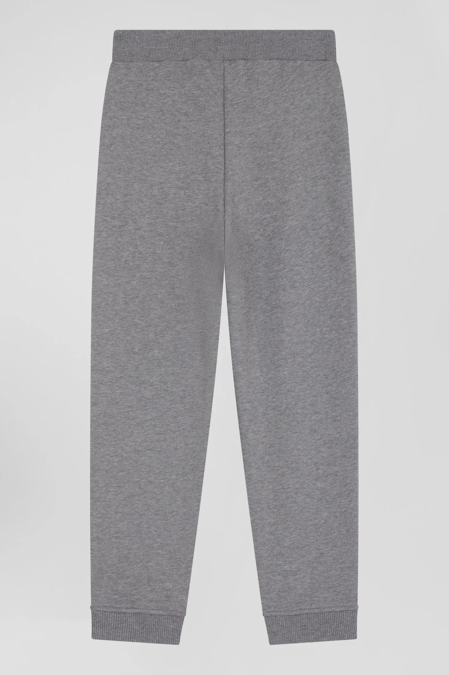 Jogging en molleton coton gratté gris coupe Regular