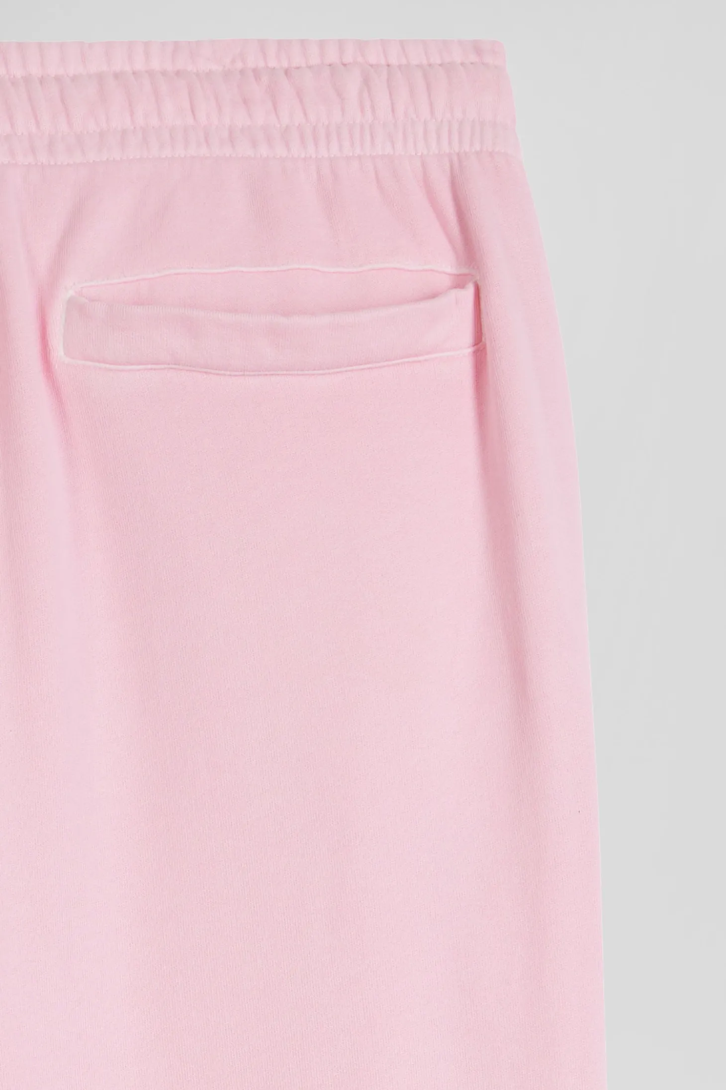 Jogging unisexe en molleton coton rose surteint coupe Relaxed