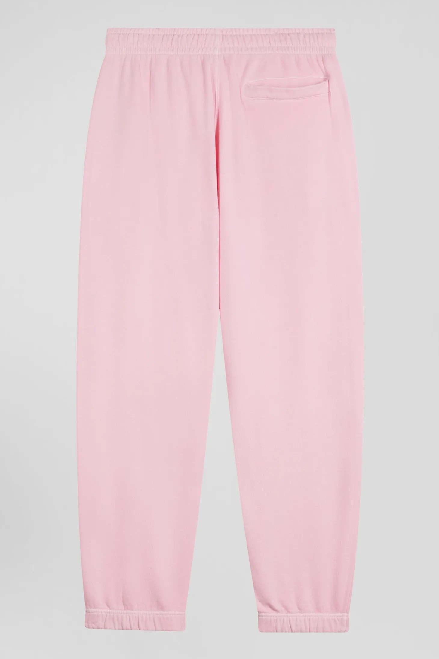 Jogging unisexe en molleton coton rose surteint coupe Relaxed