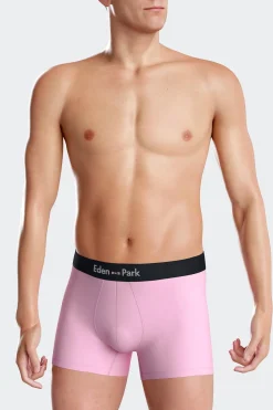 Lot de 2 boxers bleu marine et rose en coton stretch