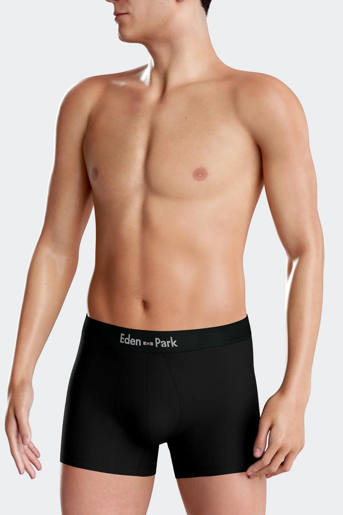 Lot de 2 boxers bleu marine et noir en coton stretch