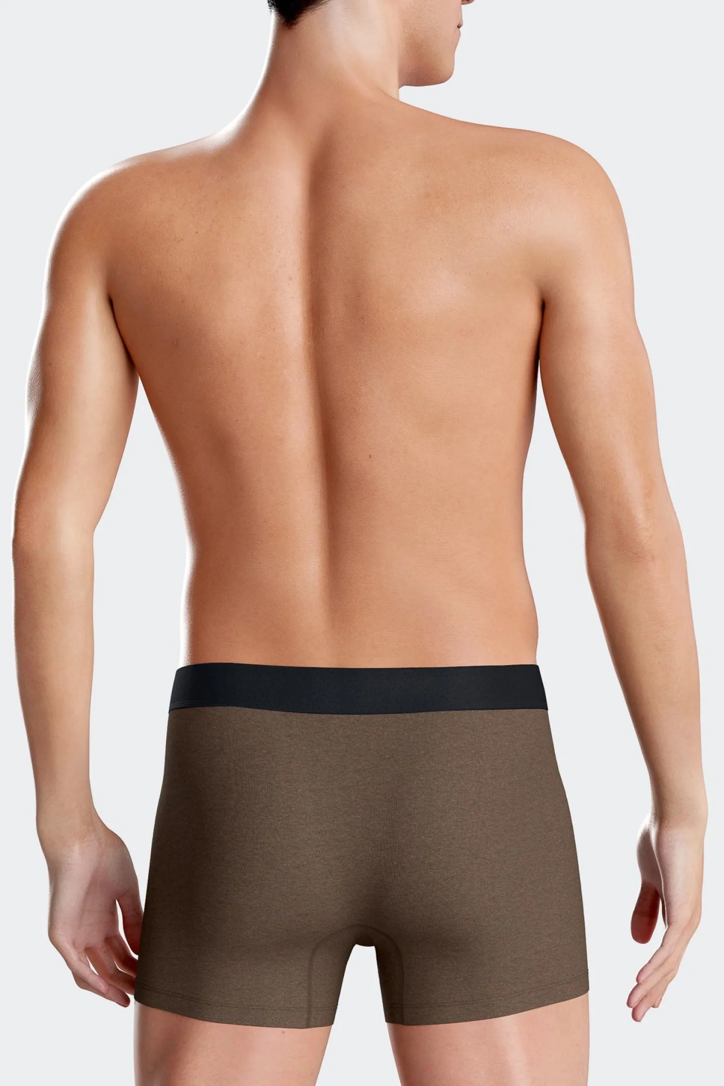 Lot de 2 boxers bleu marine et marron en coton stretch