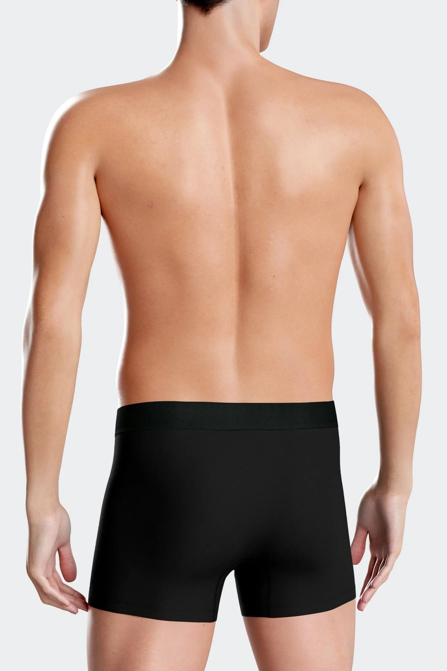 Lot de 2 boxers bleu marine et noir en coton stretch