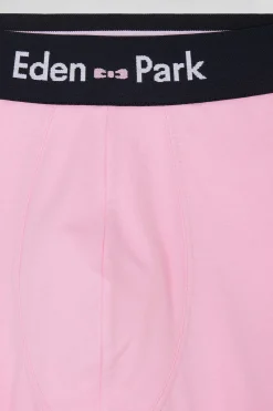 Lot de 2 boxers bleu marine et rose en coton stretch