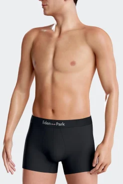Lot de 2 boxers en coton stretch blanc et rayé
