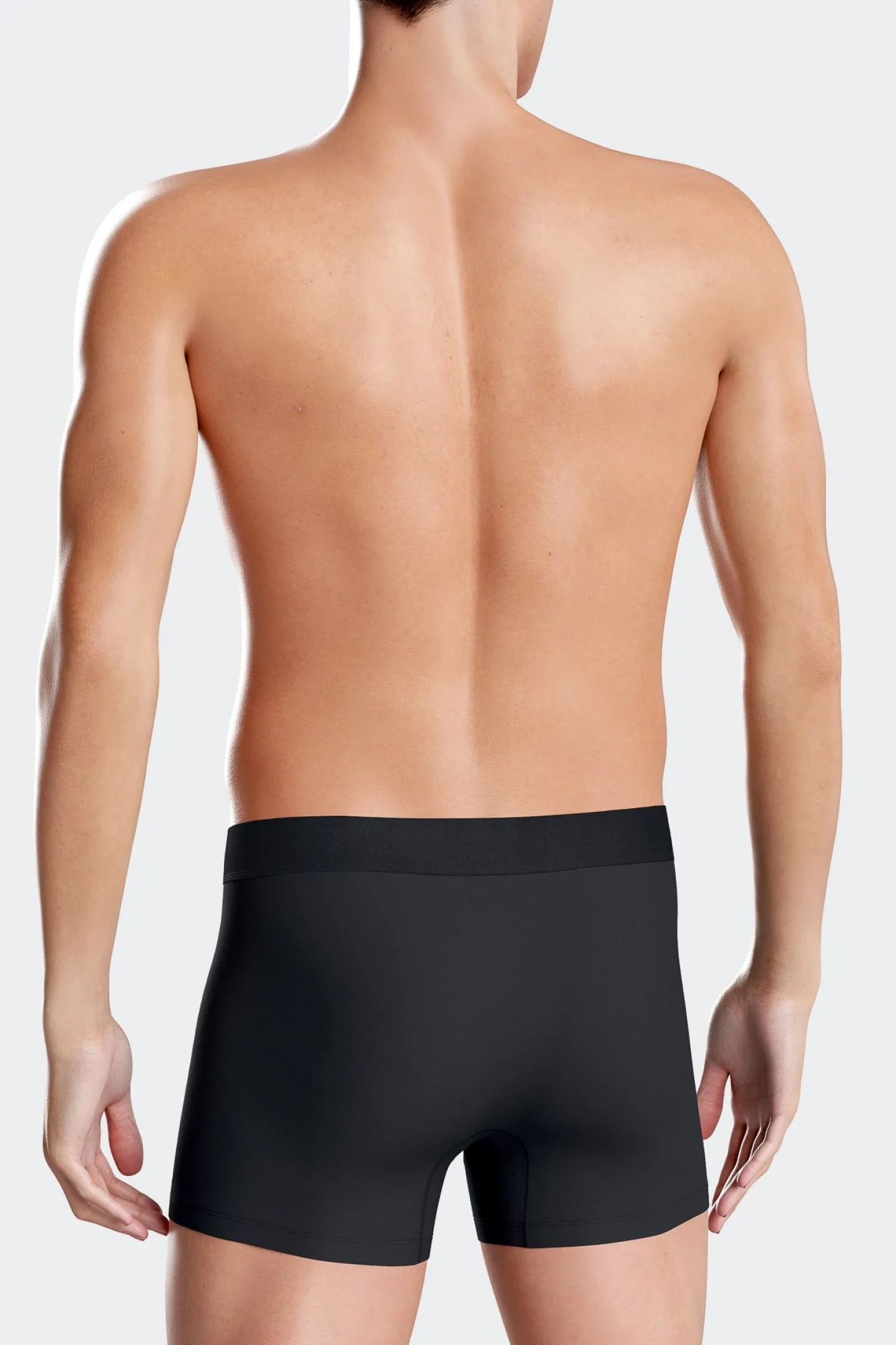 Lot de 2 boxers en coton stretch blanc et rayé