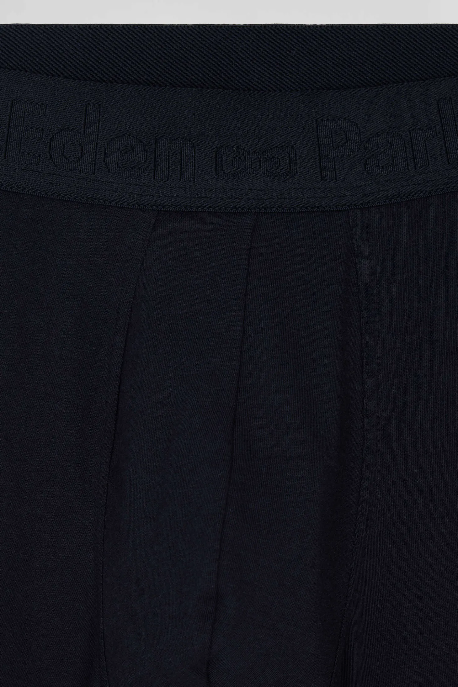 Lot de 2 boxers en coton stretch uni et cerclé gris anthracite