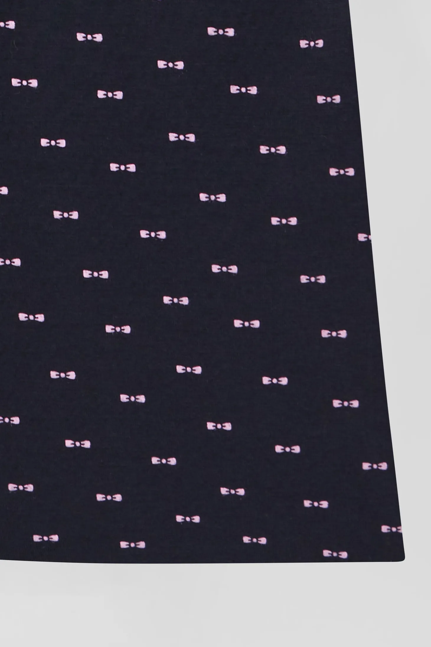 Lot de 2 boxers en coton stretch uni et micro-motifs bleu marine