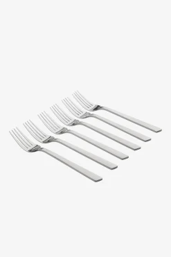 Lot de 6 fourchettes de table en inox