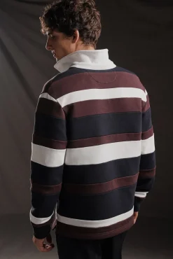 Maillot façon sweatshirt PAP'Atelier cerclé bordeaux