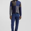 Maillot manches longues Barbarian en coton bleu marine coupe Regular