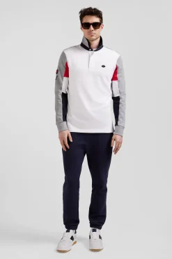 Maillot manches longues en coton blanc coupe Regular