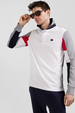 Maillot manches longues en coton blanc coupe Regular