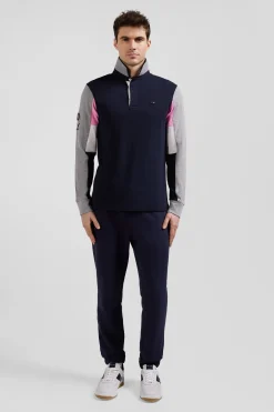 Maillot manches longues XV de France en coton bleu marine coupe Regular