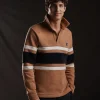 Maillot PAP'Atelier camel à rayures horizontales