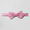 Nœud papillon en soie rose