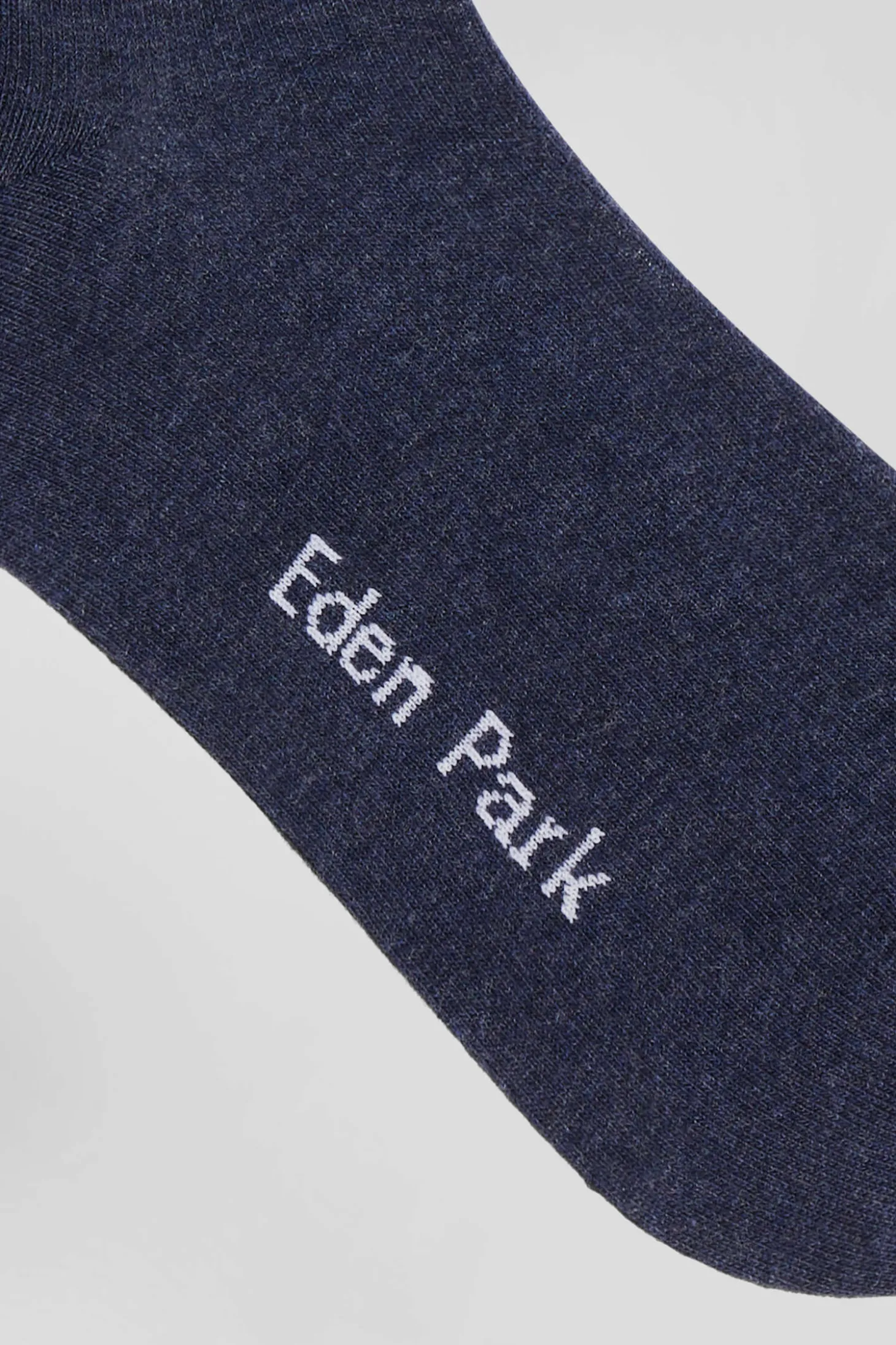 Paire de chaussettes bleues à détails cerclés en coton stretch