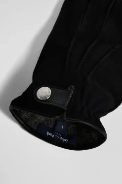 Paire de gants en cuir noir