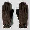 Paire de gants homme en cuir marron