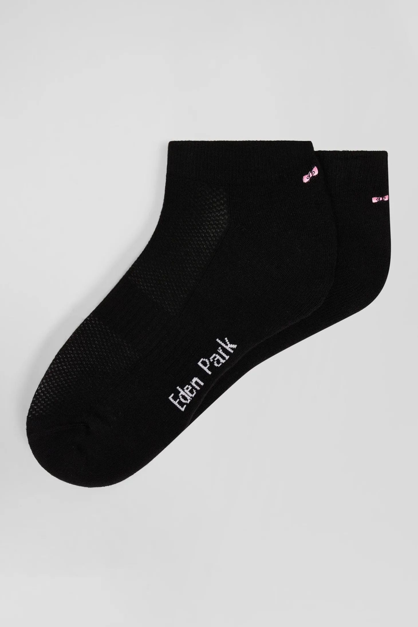 Paire de socquettes en coton stretch noire