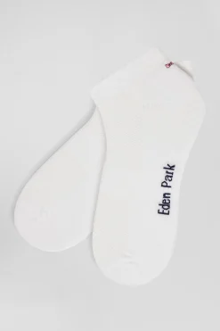 Paire de socquettes en coton stretch blanche