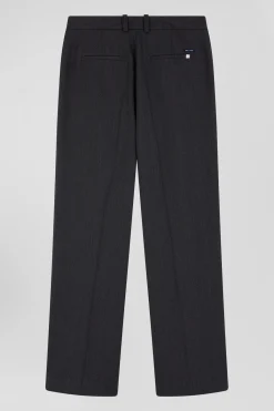 Pantalon à carreaux gris anthracite coupe Relaxed