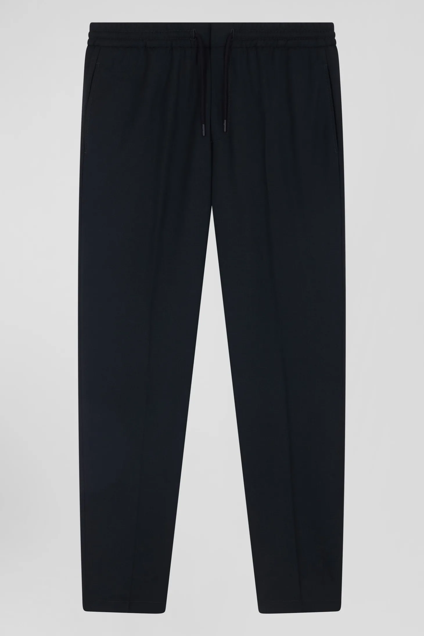 Pantalon en laine stretch kaki taille élastique coupe Modern
