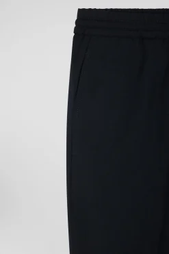 Pantalon en laine stretch kaki taille élastique coupe Modern