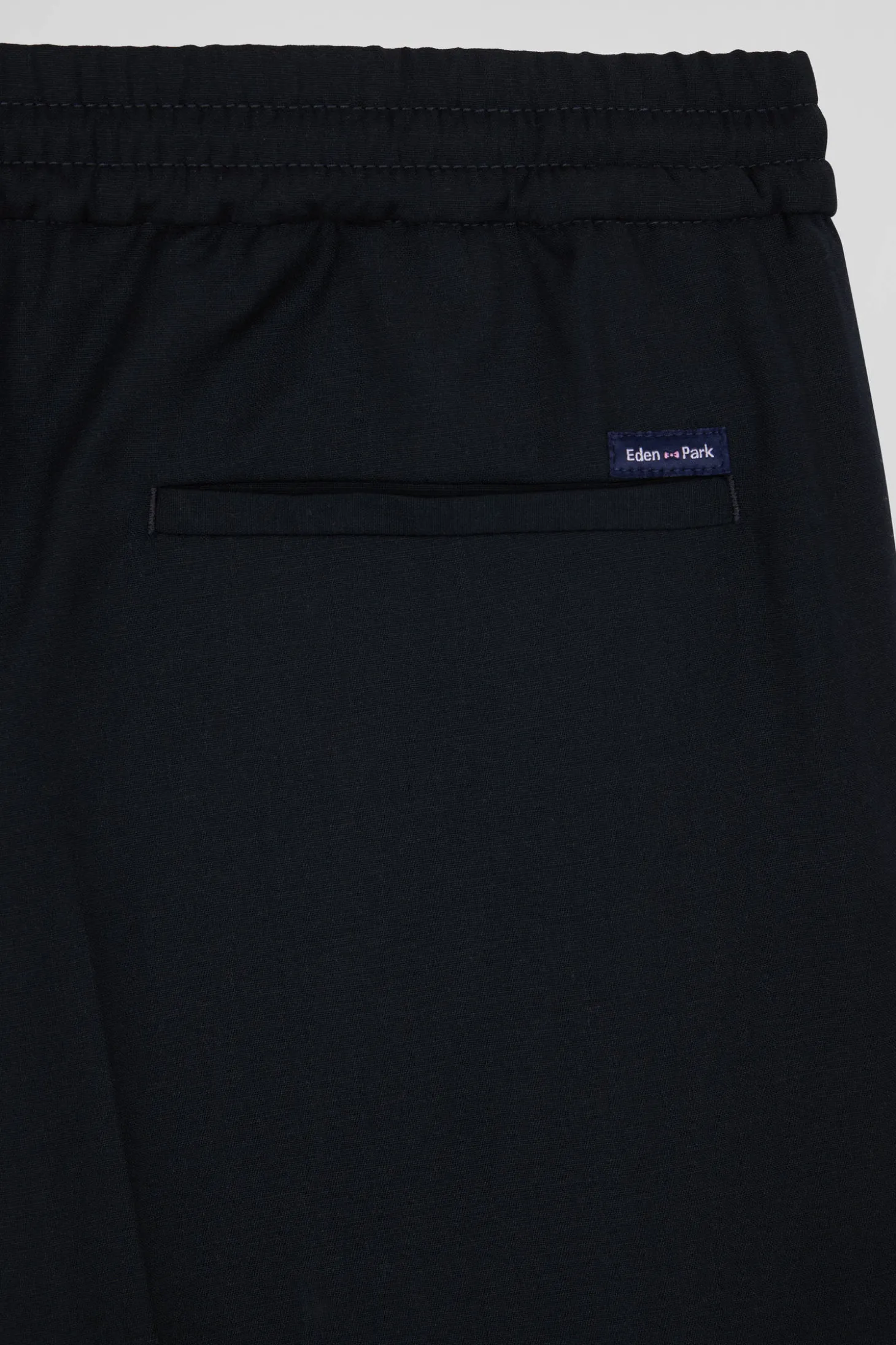 Pantalon en laine stretch kaki taille élastique coupe Modern