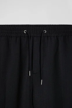 Pantalon gris anthracite à taille élastiquée coupe Modern