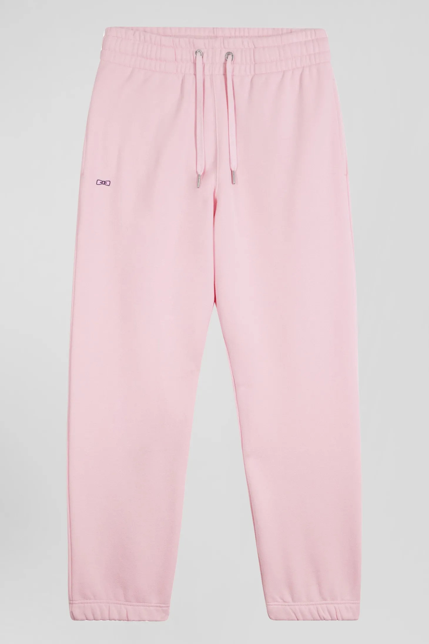 Pantalon jogging en molleton gratté rose coupe Regular