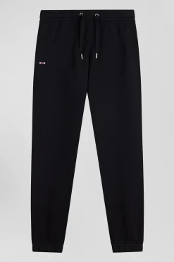 Pantalon jogging en molleton gratté noir coupe Regular