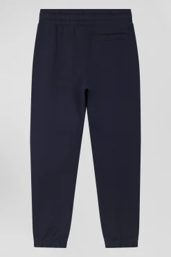 Pantalon jogging en molleton gratté bleu marine coupe Regular