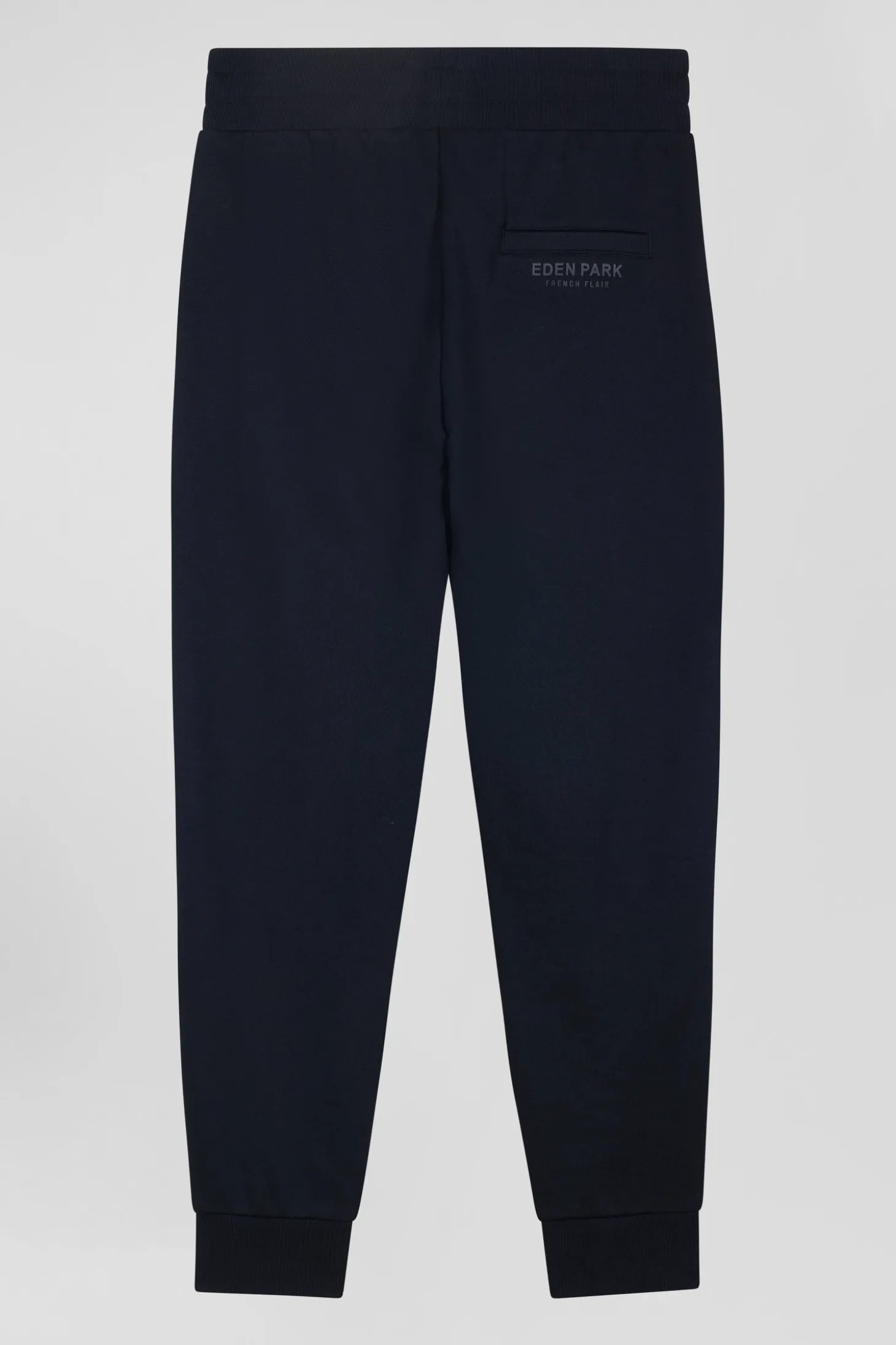 Pantalon jogging en molleton gratté bleu marine coupe Relaxed