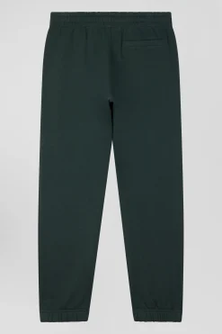 Pantalon jogging en molleton gratté vert coupe Regular