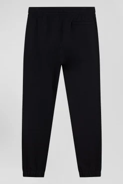 Pantalon jogging en molleton gratté noir coupe Regular