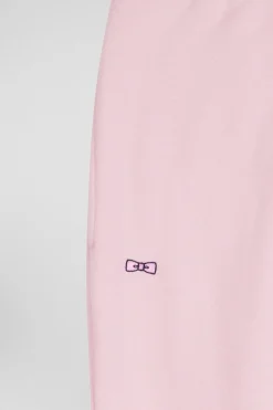 Pantalon jogging en molleton gratté rose coupe Regular