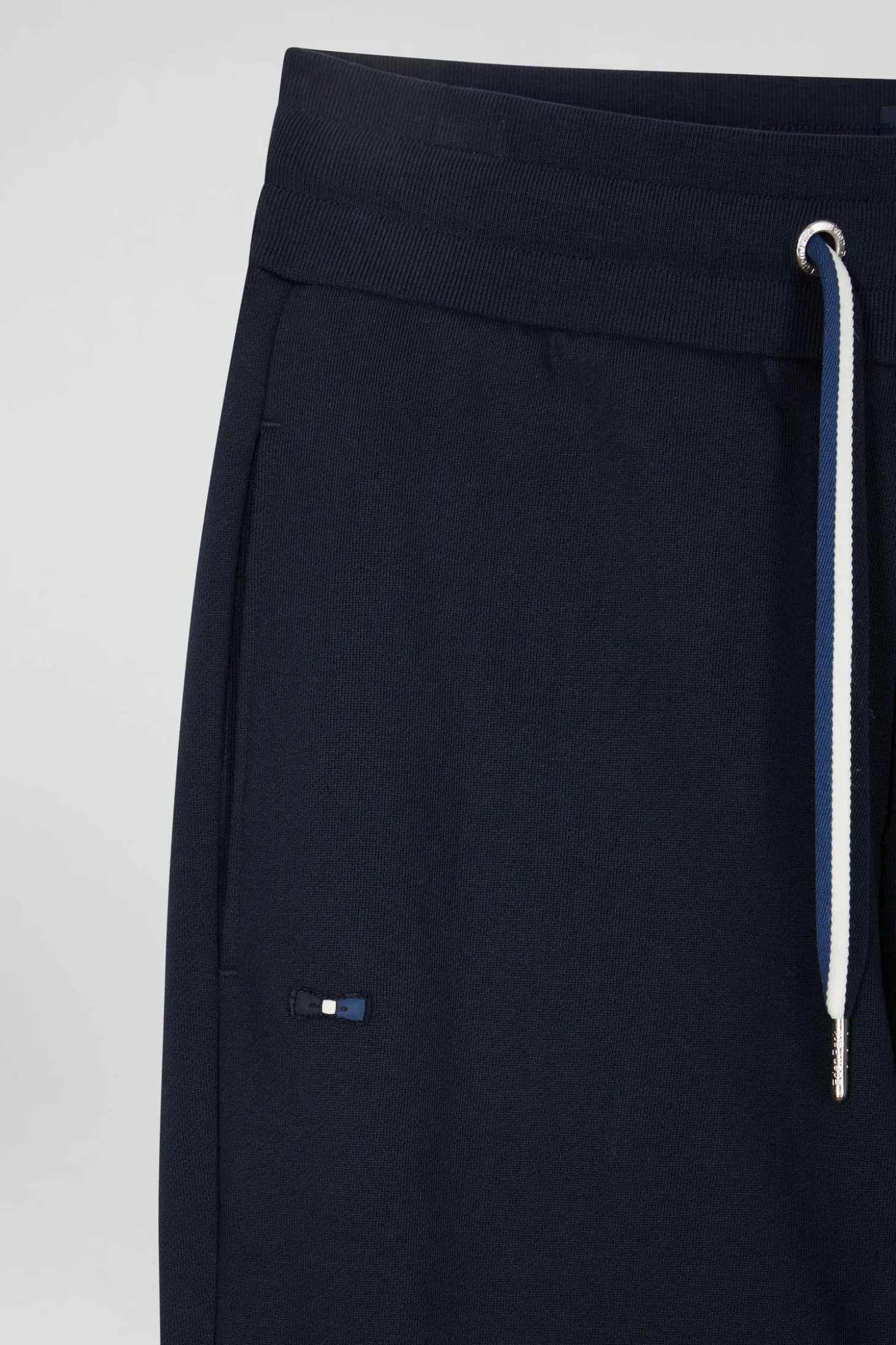 Pantalon jogging en molleton gratté bleu marine coupe Relaxed