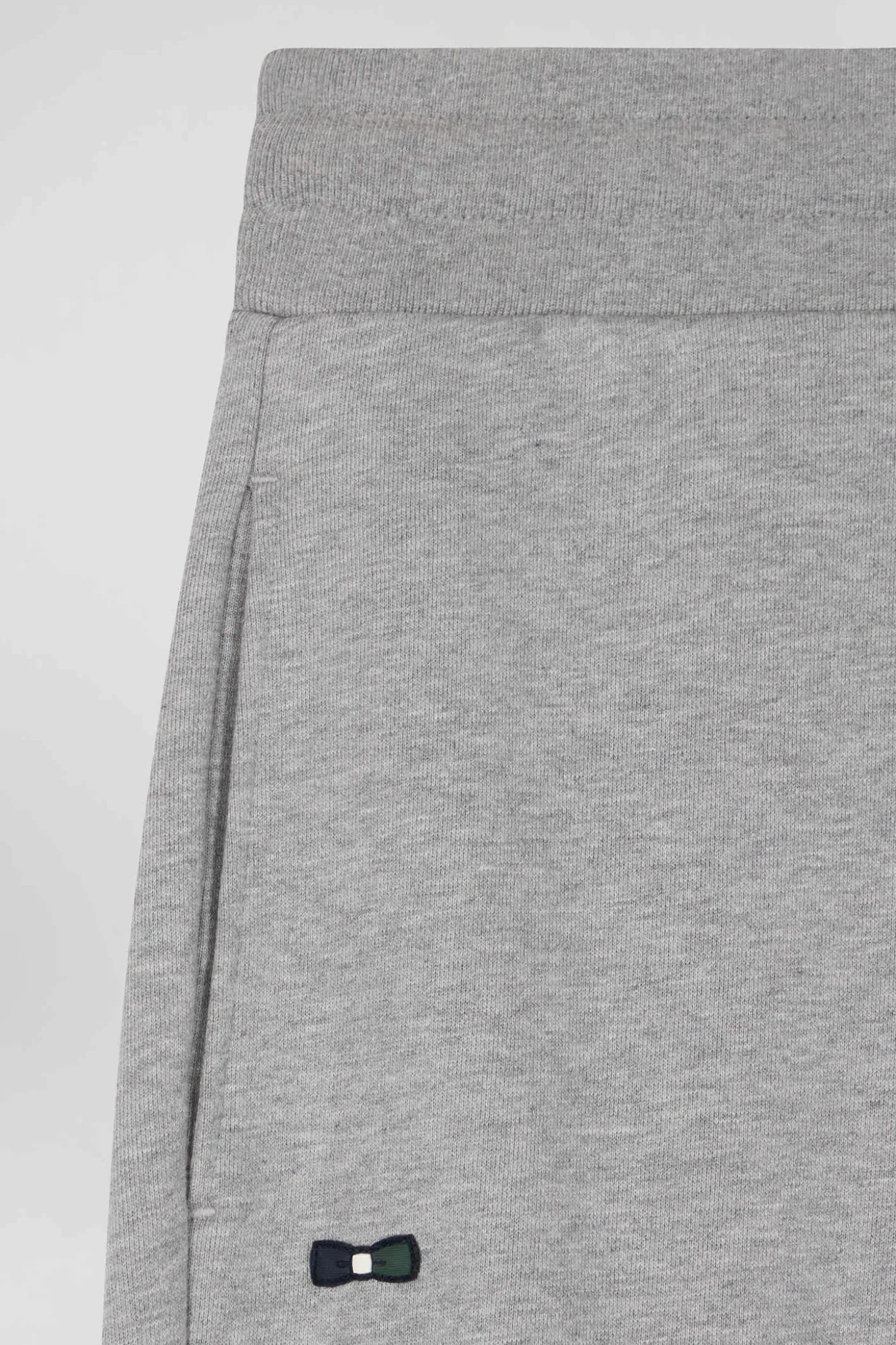 Pantalon jogging en molleton gratté gris coupe Relaxed