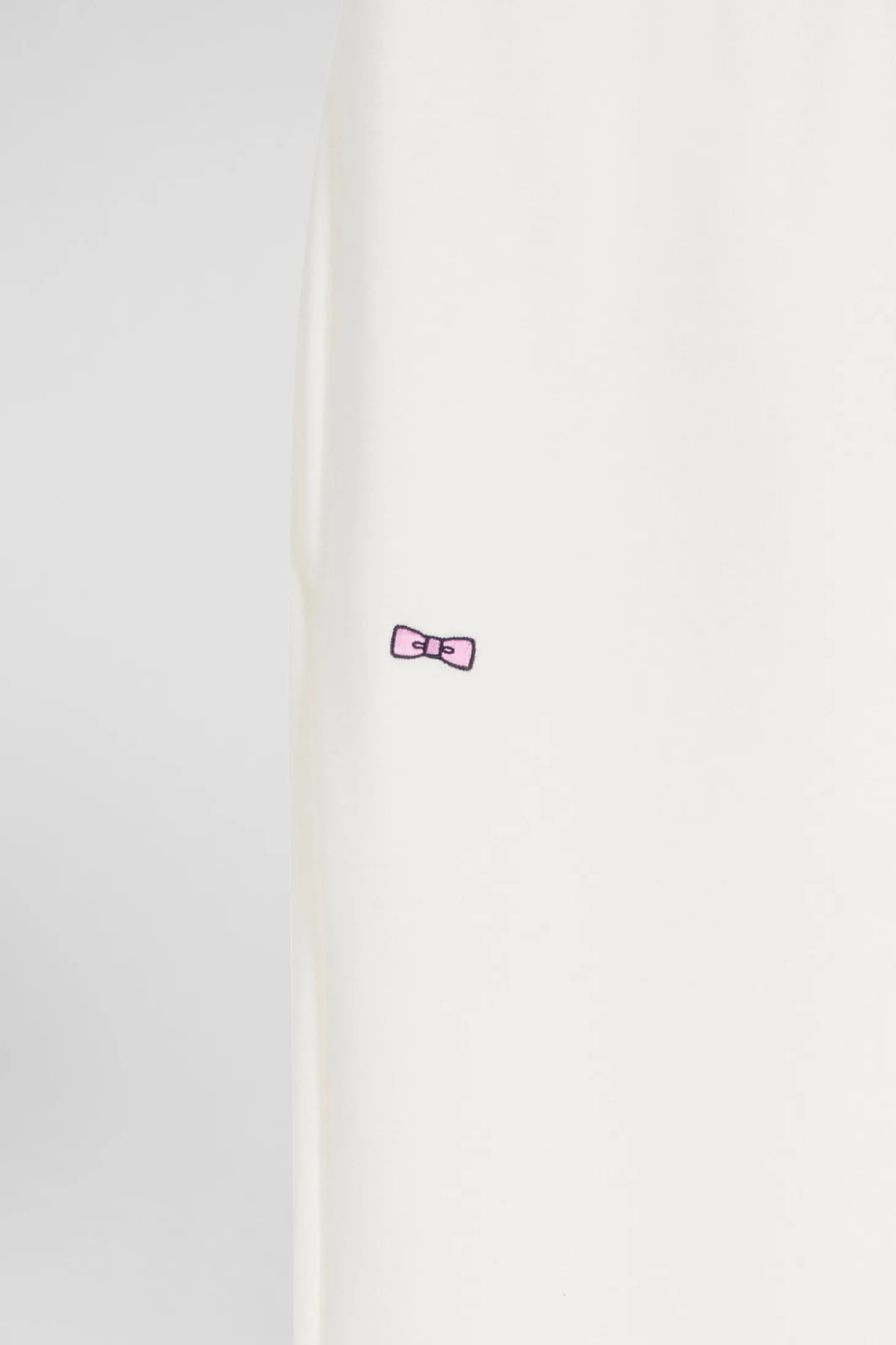 Pantalon jogging en molleton gratté écru coupe Regular