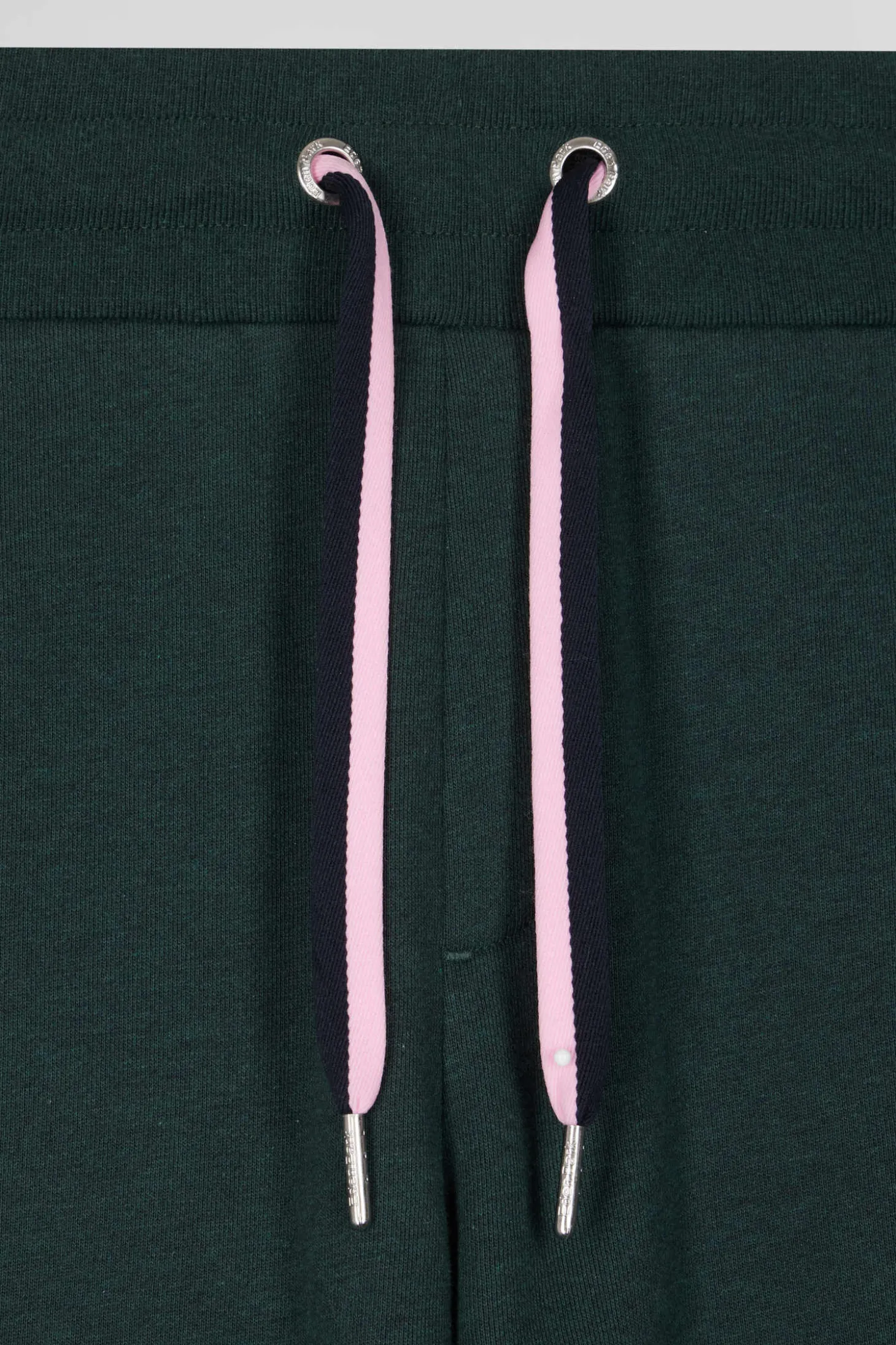Pantalon jogging en molleton coton gratté vert coupe Regular