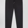 Pantalon taille élastique en coton stretch gris anthracite coupe Modern