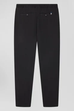 Pantalon taille élastique en coton stretch gris anthracite coupe Modern