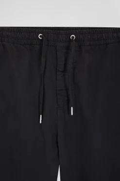 Pantalon taille élastique en coton stretch gris anthracite coupe Modern
