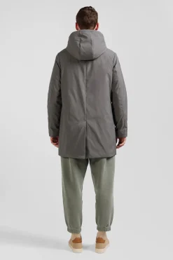 Parka à capuche grise