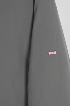 Parka à capuche grise