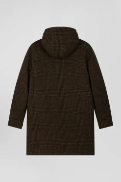 Parka en laine marron