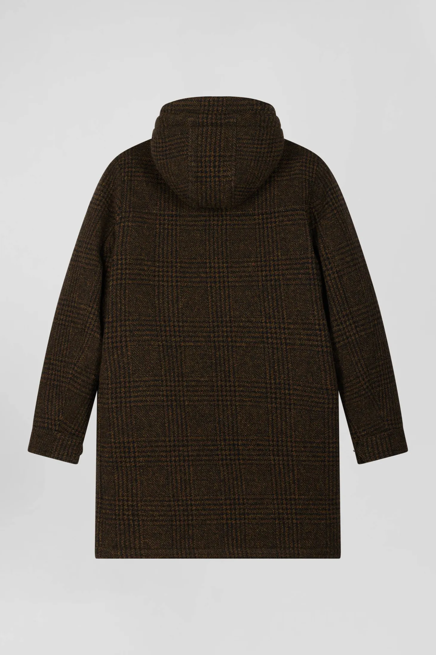 Parka en laine marron