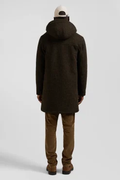 Parka en laine marron