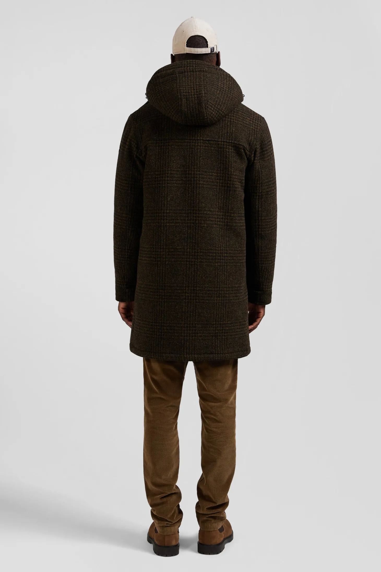 Parka en laine marron